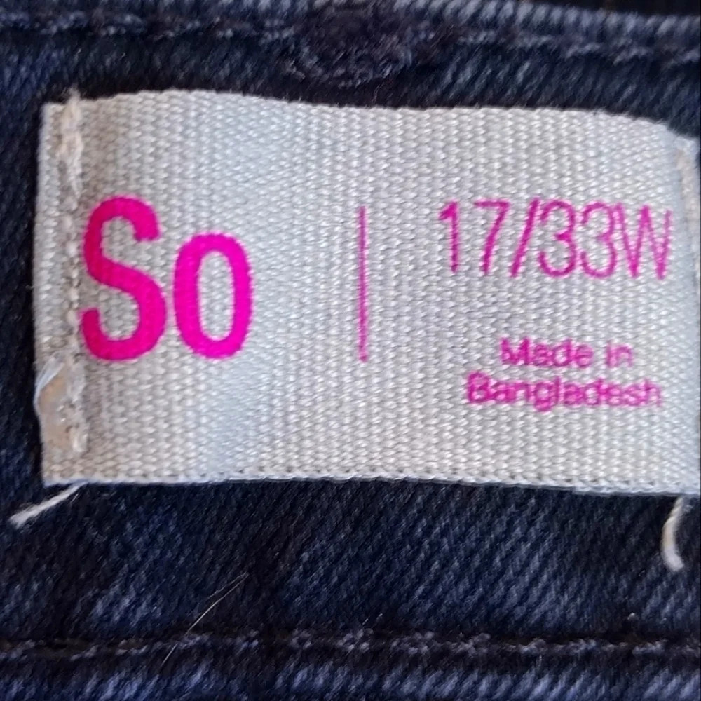 So Black Jean Mini Skirt. Size 17/33W, Fits Like An XL C50 - Picture 12 of 14